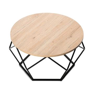 Kávésasztal MARMUR 40x70 cm fekete/barna