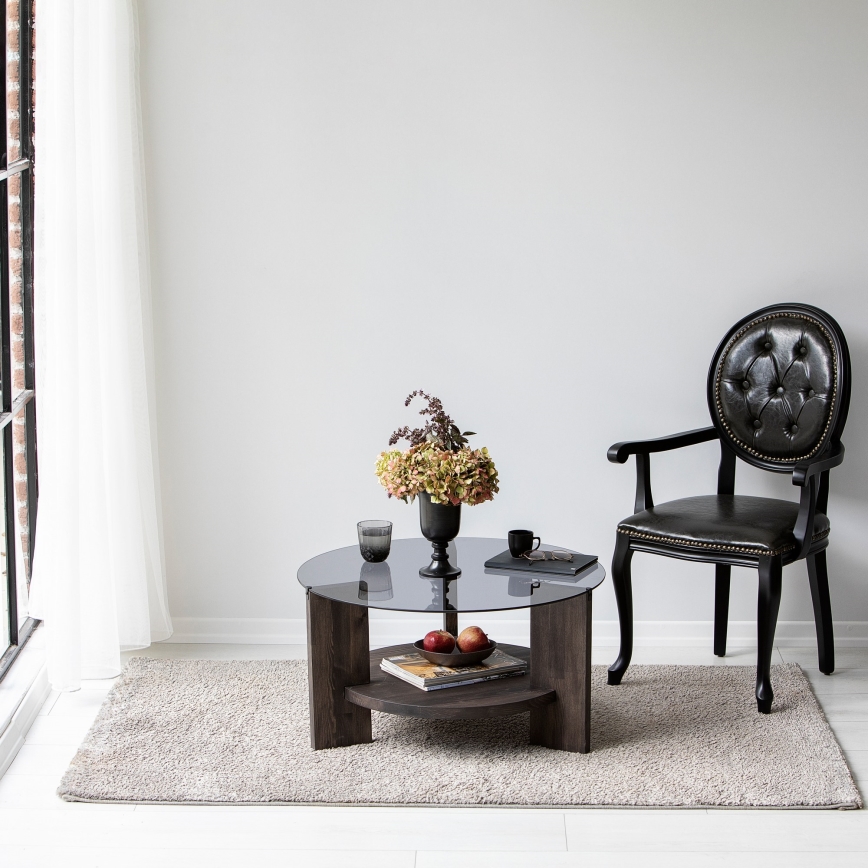 Kávésasztal MONDO 40x75 cm fenyő/fekete