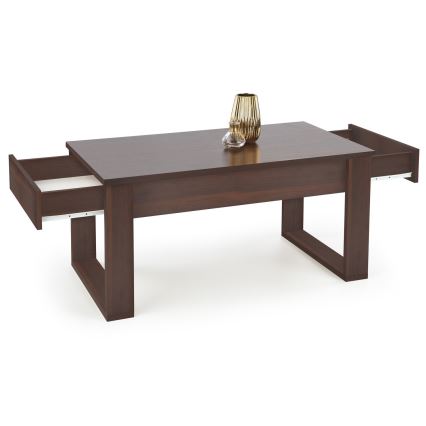 Kávésasztal fiókokkal NEA 52x110 cm barna