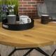 Kávésasztal OAKLOFT 40x70 cm fekete/tölgy