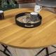 Kávésasztal OAKLOFT 41,5x90 cm fekete/tölgy