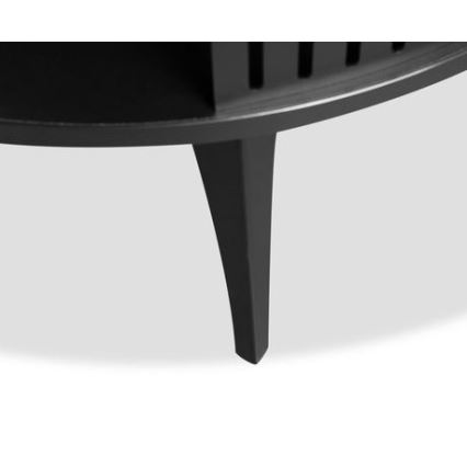 Kávésasztal ROENNI 44x75 cm fekete/arany tölgy