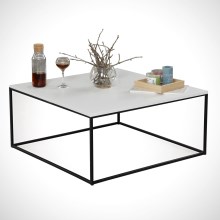 Kávésasztal ROYAL 43x75 cm fekete/fehér