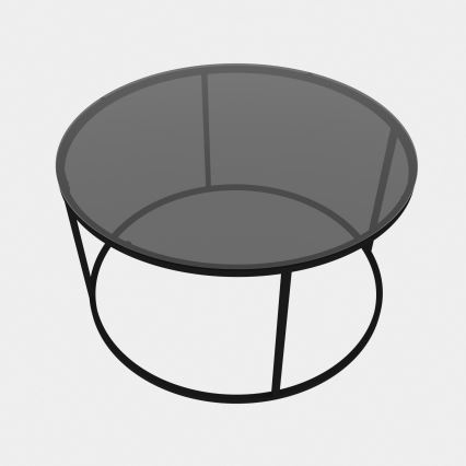 Kávésasztal STARTIS 80x45 cm fekete