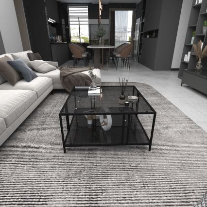 Kávésasztal URANUS 40x80 cm fekete