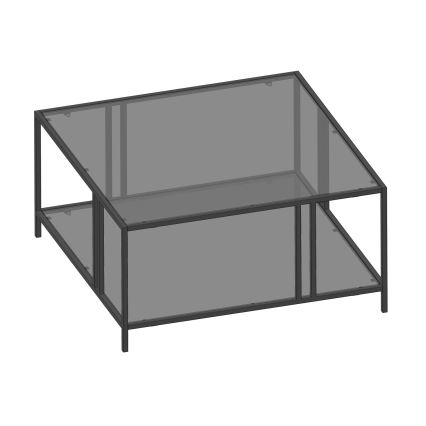 Kávésasztal URANUS 40x80 cm fekete