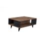 Kávésasztal YUKA 39,5x90 cm barna/fekete