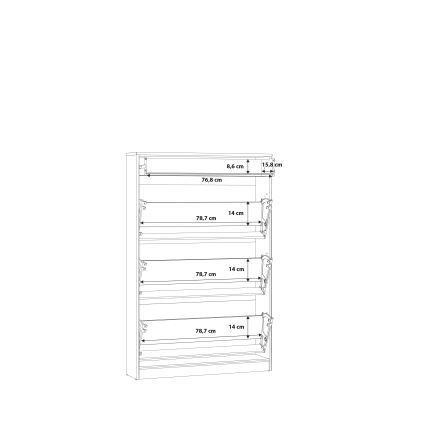 KAVI cipőtároló artisan tölgy