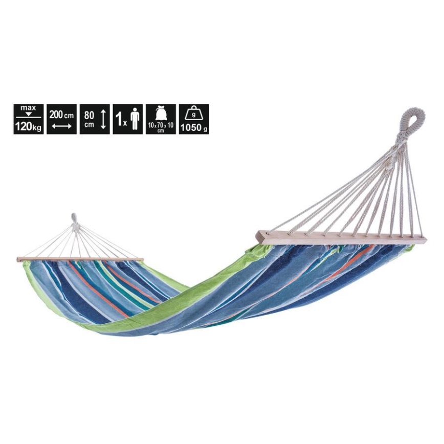 Kék függőágy 200x80 cm