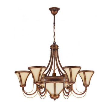 Kemar T/6 - Csillár TANAJA 6xE14/60W+1xE27/100W piros