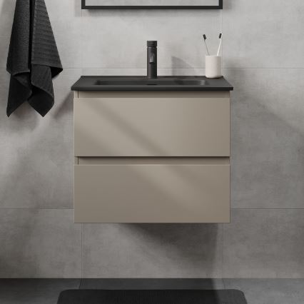KENWOOD 61 cm fürdőszobai mosdószekrény, Marrakesh/fekete