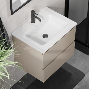 KENWOOD fürdőszobai szekrény mosdóval 61x52x47 cm marakesh/fehér