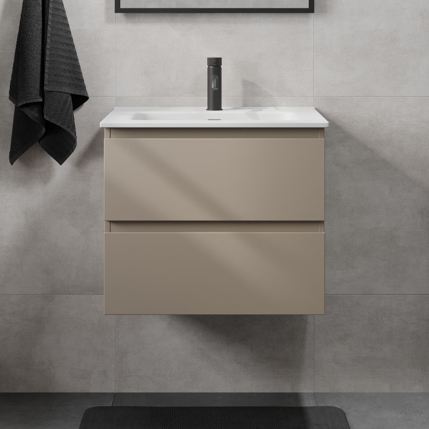 KENWOOD fürdőszobai szekrény mosdóval 61x52x47 cm marakesh/fehér