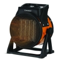 Kerámia fűtőelemes ventilátor 1000/2000W/230V narancssárga/fekete