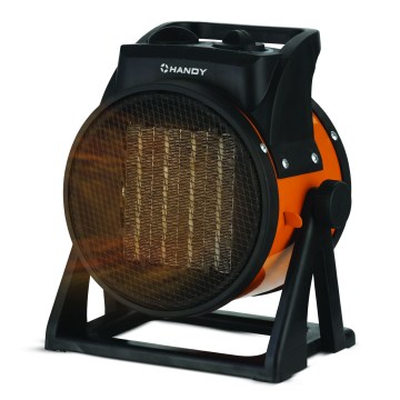 Kerámia fűtőelemes ventilátor 1000/2000W/230V narancssárga/fekete