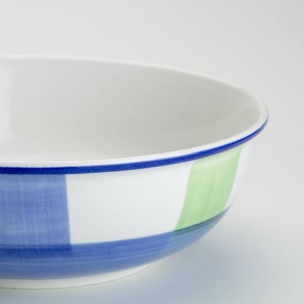 Kerámia kompótos tál Lada 23 cm kék-fehér