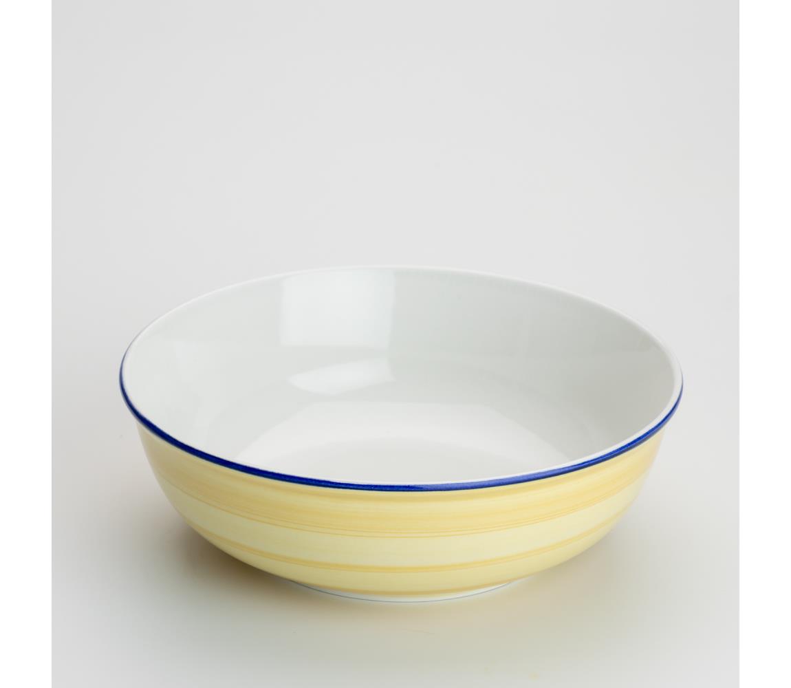 Kerámia Lada kompotos tál 23 cm sárga