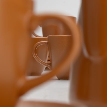 Kerámia tea készlet barna