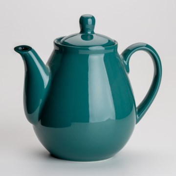 Kerámia teáskanna fedéllel türkiz