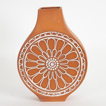 Kerámia váza 28,7x21,3x8,1 cm tégla