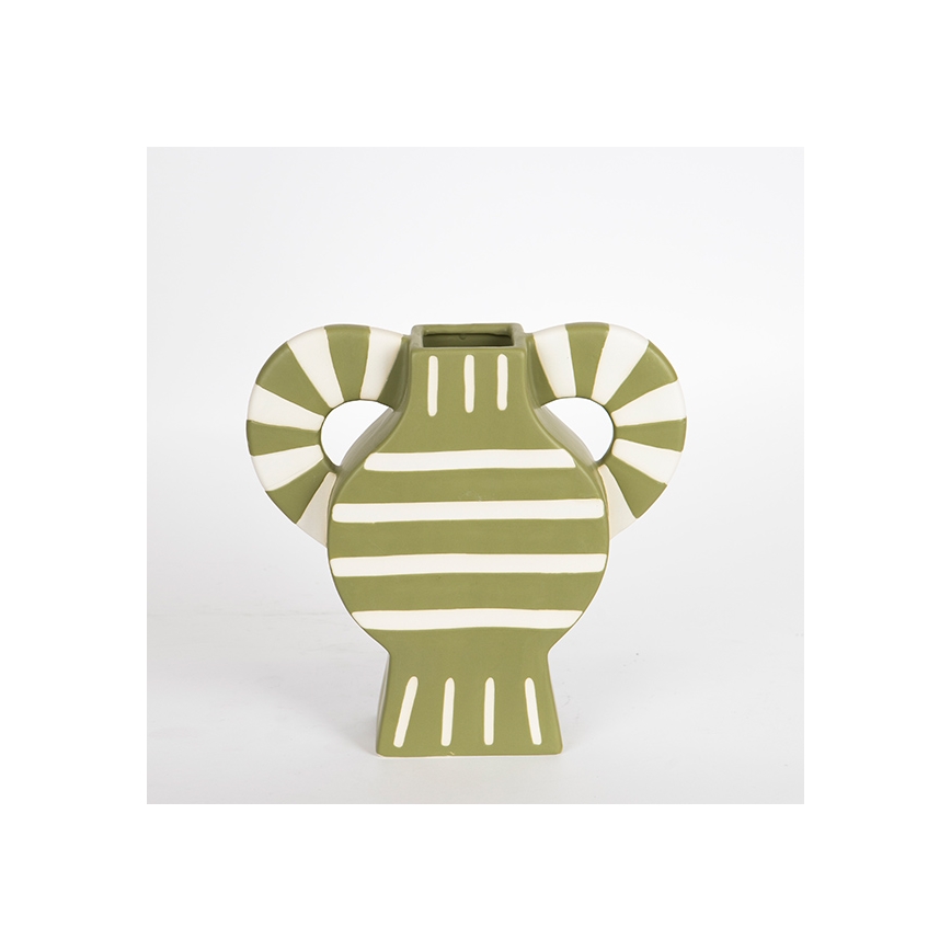 Kerámia váza 32x30,8 cm zöld