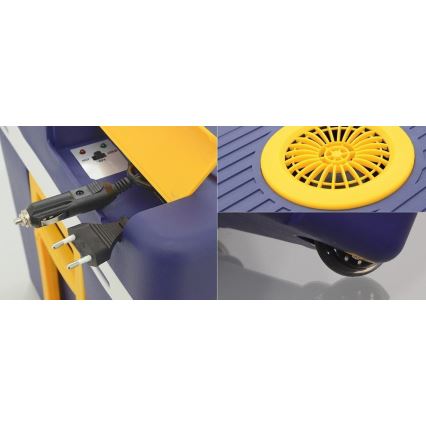 Kerekes hűtőláda 60W/230/12V 50 l kék/sárga