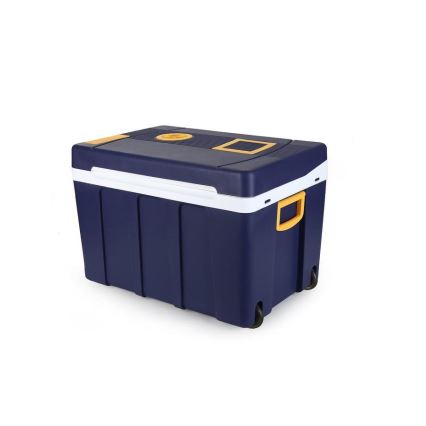 Kerekes hűtőláda 60W/230/12V 50 l kék/sárga
