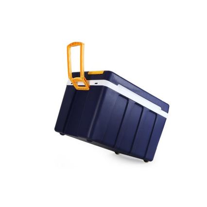 Kerekes hűtőláda 60W/230/12V 50 l kék/sárga