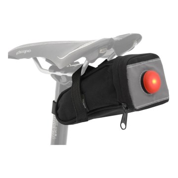 Kerékpáros nyeregtáska 0,5 l hátsó LED lámpával 2xCR2032