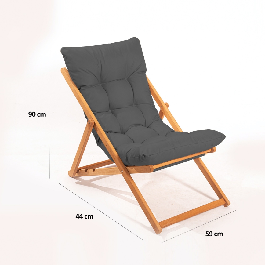 Kerti napozó szürke/bükk