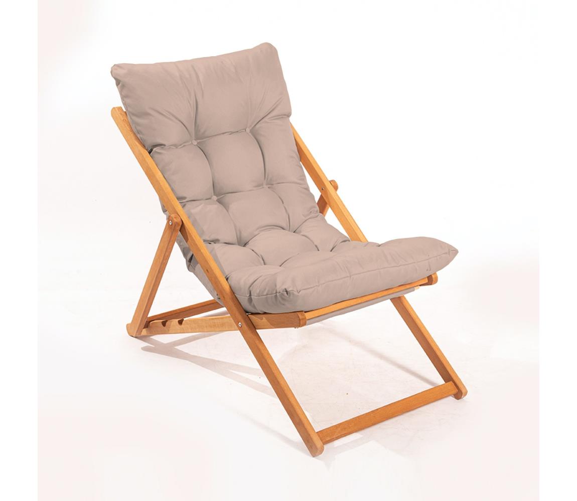 Kerti napozóágy bézs/cseresznye 644MYD1131