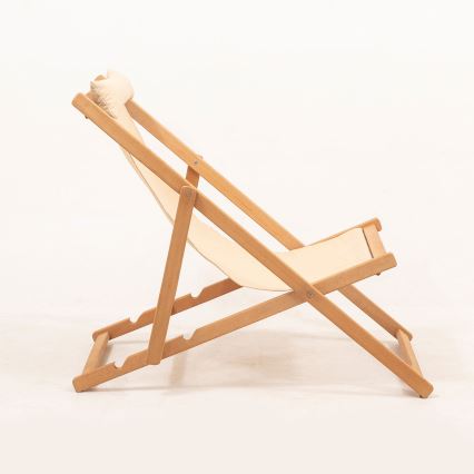 Kerti napozóágy bézs/szürke tölgy