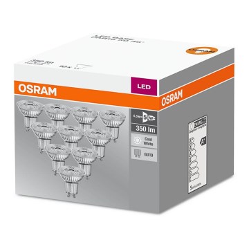 KÉSZLET 10x LED Izzó GU10/4,3W/230V 4000K - Osram