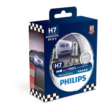 Készlet 2 x autó izzó Philips RACINGVISION 12972RVS2 H7 PX26d/55W/12V
