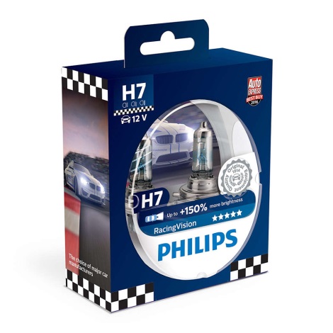 Készlet 2 x autó izzó Philips RACINGVISION 12972RVS2 H7 PX26d/55W/12V
