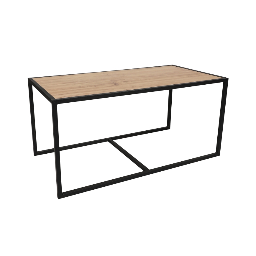 SZET 2x ATLANTIS dohányzóasztal barna/fekete