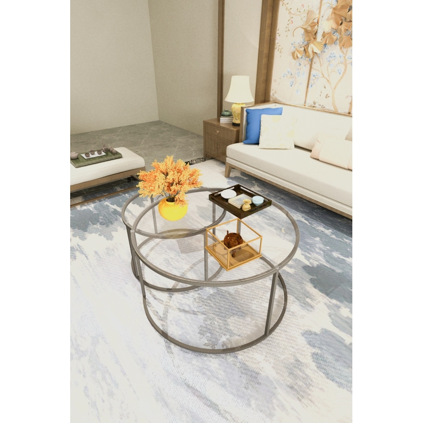 SZETT 2x BELARUS konferencias asztal fekete