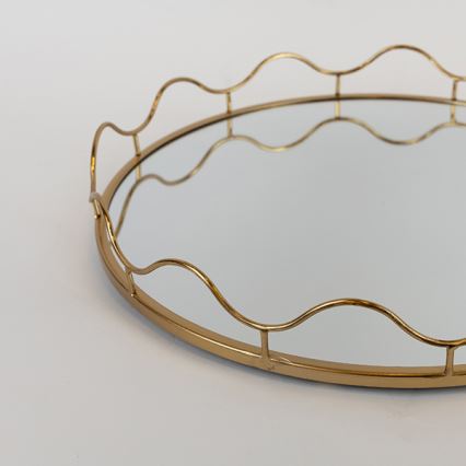 KÉSZLET 2x Dekoratív tálca átm. 39/30,5 cm