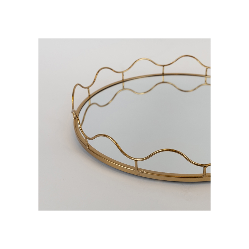 KÉSZLET 2x Dekoratív tálca átm. 39/30,5 cm