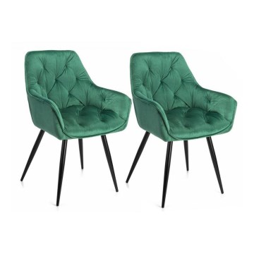 KÉSZLET 2x Étkezőszék HANA zöld