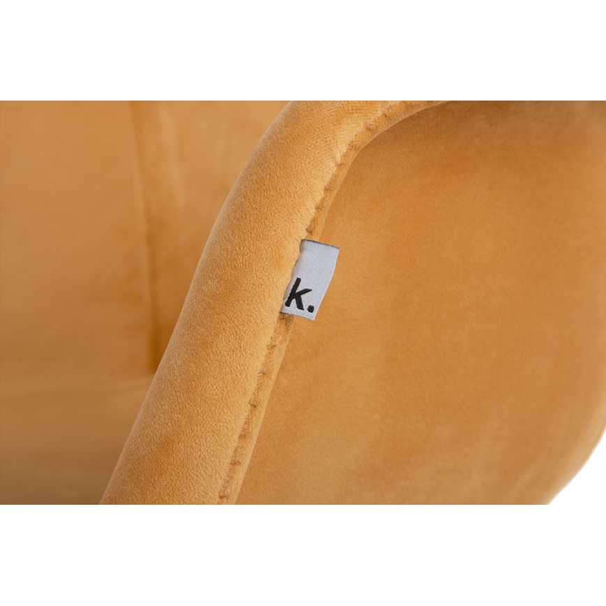 KÉSZLET 2x Étkezőszék NEREA 80x60,5 cm sárga/bükkfa