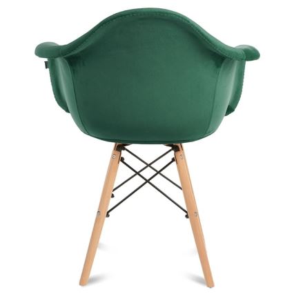 KÉSZLET 2x Étkezőszék NEREA 80x60,5 cm zöld/bükkfa