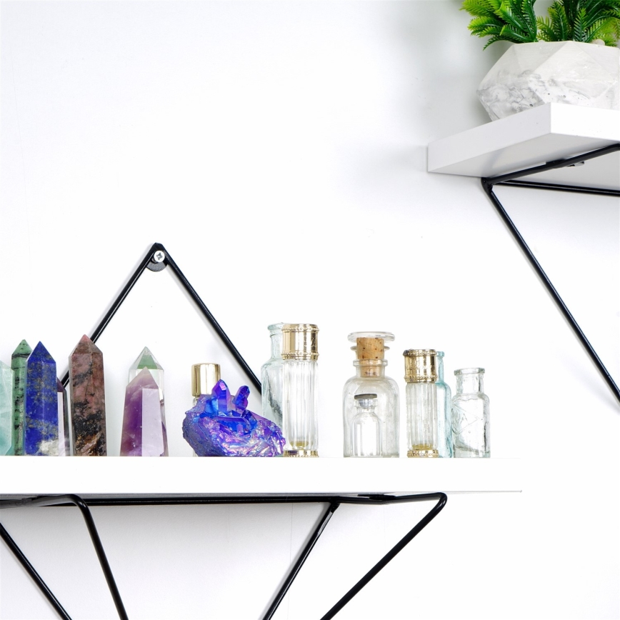 SZETT 2 db Fali polc 14x30 cm fehér