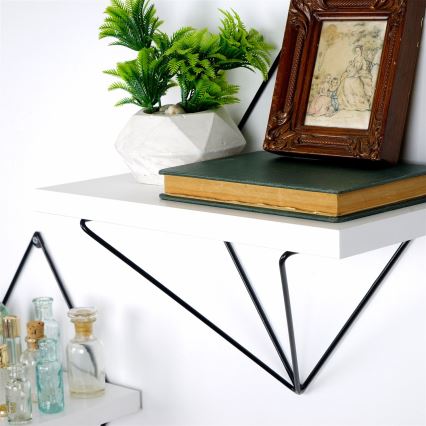 SZETT 2 db Fali polc 14x30 cm fehér