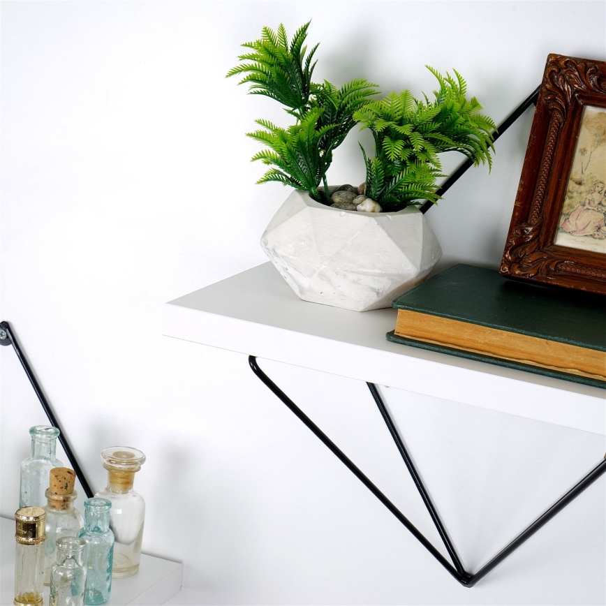 SZETT 2 db Fali polc 14x30 cm fehér