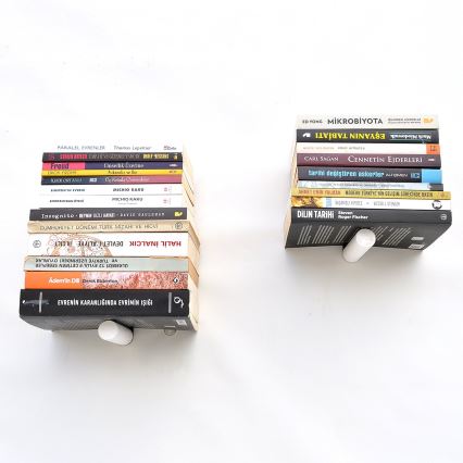 KÉSZLET 2x Fali polc 15x21 cm fekete/fehér