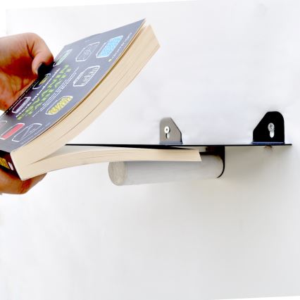 KÉSZLET 2x Fali polc 15x21 cm fekete/fehér