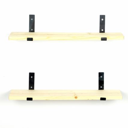 KÉSZLET 2x Fali polc 16x60 cm fenyő