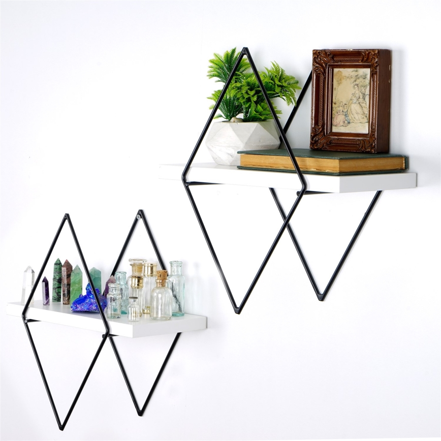 KÉSZLET 2x Fali polc fehér