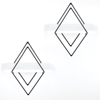 KÉSZLET 2x Fali polc fehér